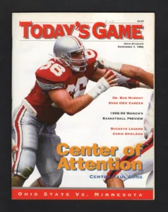 ohio state minnesota 1992 football program