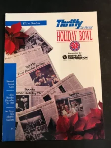 BYU OSU Holiday Bowl program 1993