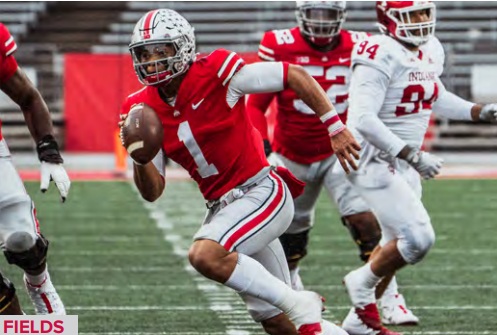 justin fields scrambling